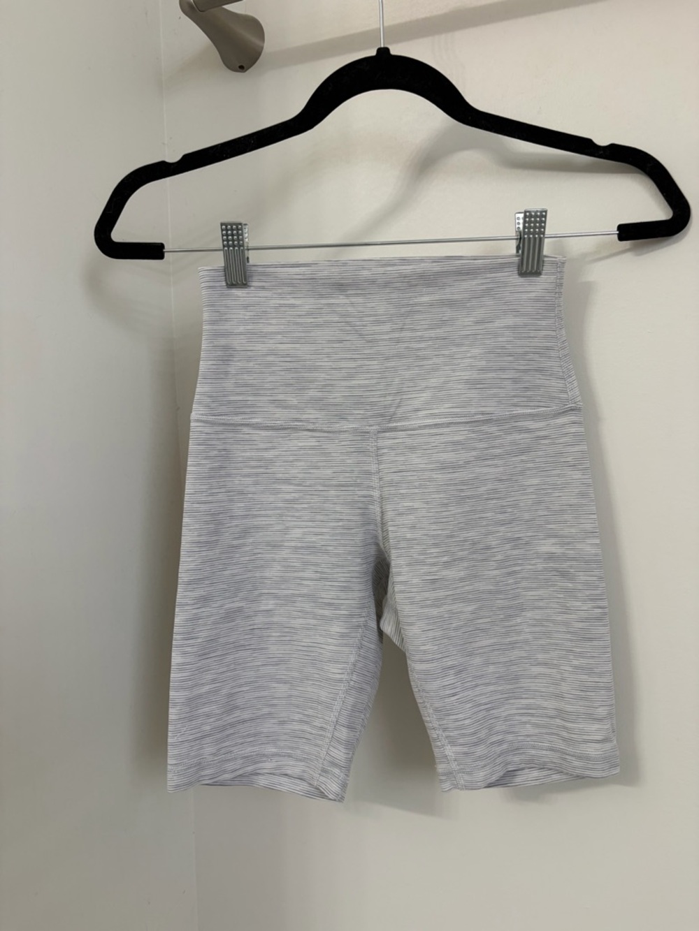 lululemon athletica Light Heather Gray High-Rise Bike Shorts